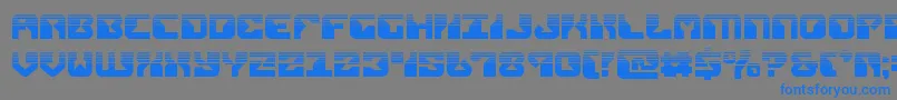 フォントreplicanthalf – 灰色の背景に青い文字