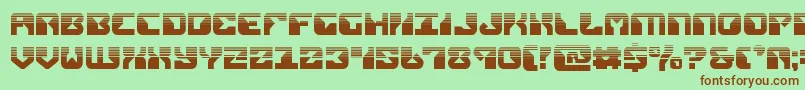 Шрифт replicanthalf – коричневые шрифты на зелёном фоне