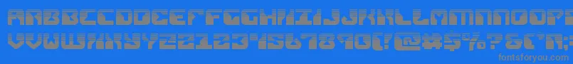 フォントreplicanthalf – 青い背景に灰色の文字