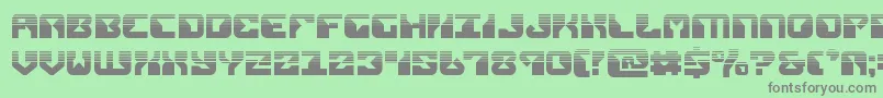 フォントreplicanthalf – 緑の背景に灰色の文字