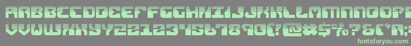 replicanthalf-fontti – vihreät fontit harmaalla taustalla