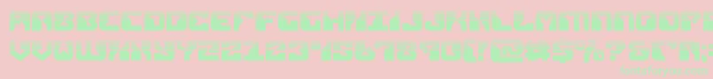 フォントreplicanthalf – ピンクの背景に緑の文字