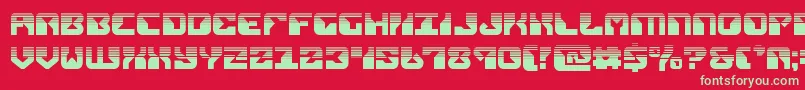 フォントreplicanthalf – 赤い背景に緑の文字