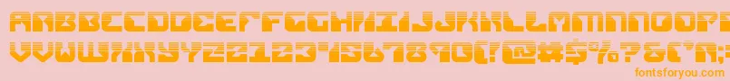 replicanthalf Font – Orange Fonts on Pink Background