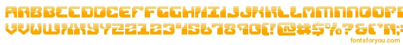 Шрифт replicanthalf – оранжевые шрифты на белом фоне