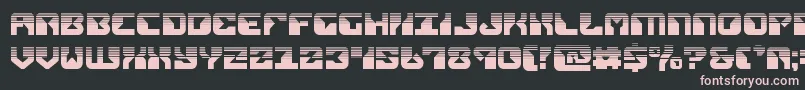 Шрифт replicanthalf – розовые шрифты на чёрном фоне