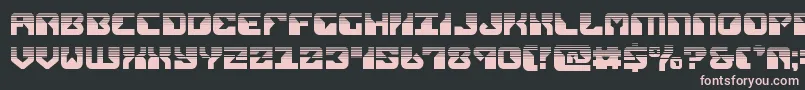 replicanthalf Font – Pink Fonts on Black Background