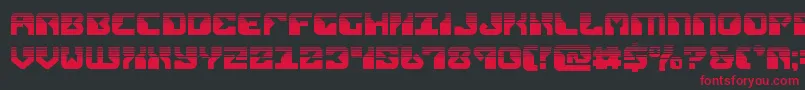 フォントreplicanthalf – 黒い背景に赤い文字