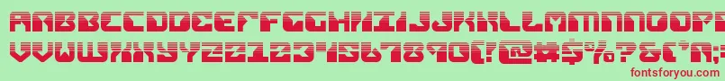 replicanthalf Font – Red Fonts on Green Background