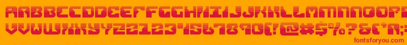 Шрифт replicanthalf – красные шрифты на оранжевом фоне