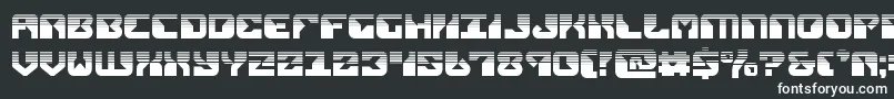 Шрифт replicanthalf – белые шрифты на чёрном фоне