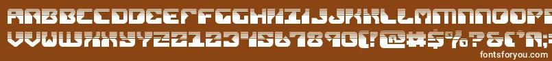 Шрифт replicanthalf – белые шрифты на коричневом фоне