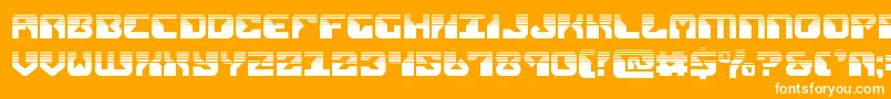 Шрифт replicanthalf – белые шрифты на оранжевом фоне