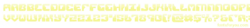 フォントreplicanthalf – 白い背景に黄色の文字