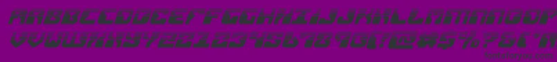 フォントreplicanthalfital – 紫の背景に黒い文字