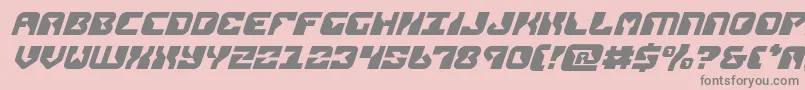 replicantital Font – Gray Fonts on Pink Background