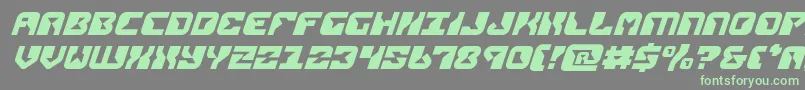 replicantital Font – Green Fonts on Gray Background