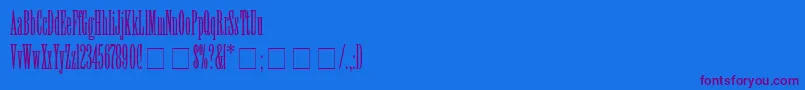 ViolaNormal Font – Purple Fonts on Blue Background