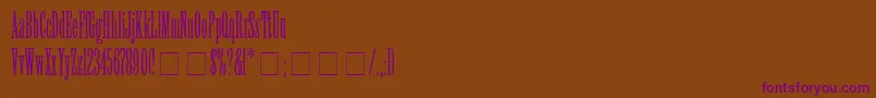 Шрифт ViolaNormal – фиолетовые шрифты на коричневом фоне