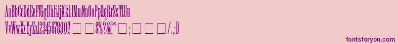 ViolaNormal Font – Purple Fonts on Pink Background