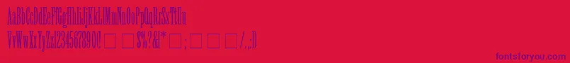 ViolaNormal Font – Purple Fonts on Red Background