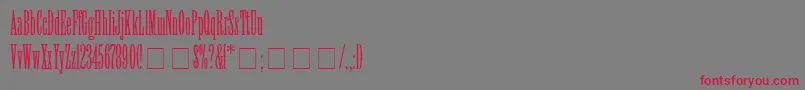 ViolaNormal Font – Red Fonts on Gray Background