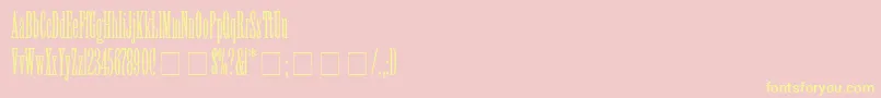 ViolaNormal Font – Yellow Fonts on Pink Background