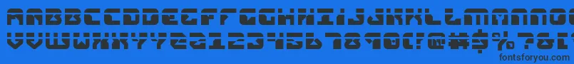 replicantlaser-fontti – mustat fontit sinisellä taustalla