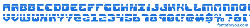 replicantlaser Font – Blue Fonts on White Background