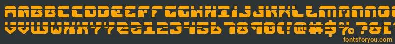 replicantlaser Font – Orange Fonts on Black Background