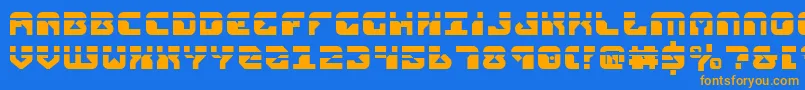 Шрифт replicantlaser – оранжевые шрифты на синем фоне