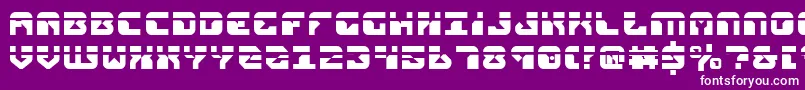 replicantlaser Font – White Fonts on Purple Background