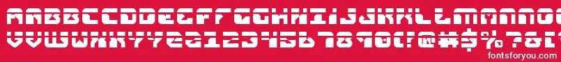 replicantlaser Font – White Fonts on Red Background