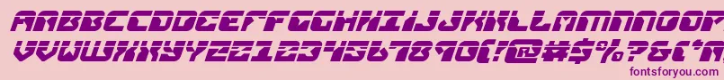 replicantlaserital Font – Purple Fonts on Pink Background
