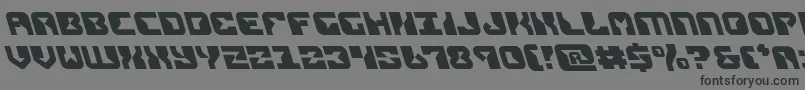 replicantleft-Schriftart – Schwarze Schriften auf grauem Hintergrund