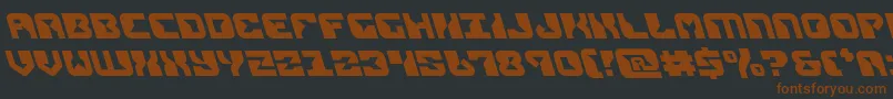 replicantleft Font – Brown Fonts on Black Background