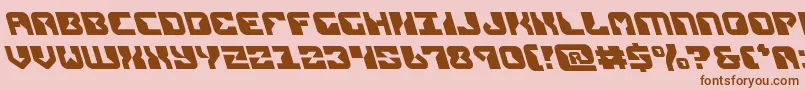 replicantleft Font – Brown Fonts on Pink Background