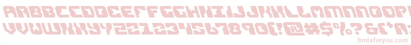 replicantleft Font – Pink Fonts on White Background