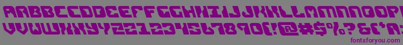 replicantleft-Schriftart – Violette Schriften auf grauem Hintergrund