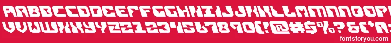 replicantleft Font – White Fonts on Red Background