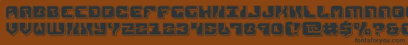 replicantpunch Font – Black Fonts on Brown Background