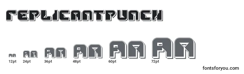 Replicantpunch Font Sizes