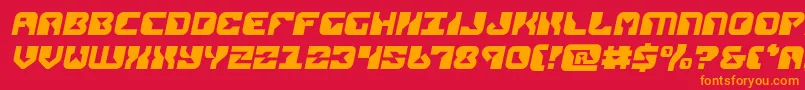 fuente replicantsemital – Fuentes Naranjas Sobre Fondo Rojo