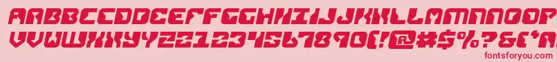 replicantsemital Font – Red Fonts on Pink Background