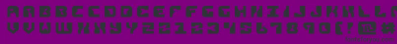 Czcionka replicanttitle – czarne czcionki na fioletowym tle