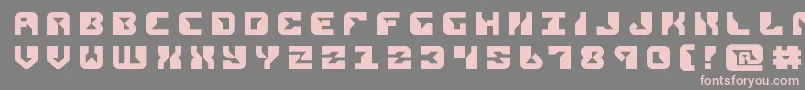 replicanttitle Font – Pink Fonts on Gray Background