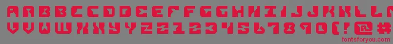 replicanttitle Font – Red Fonts on Gray Background
