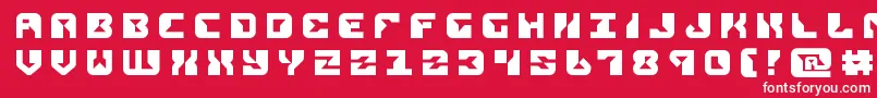 replicanttitle Font – White Fonts on Red Background