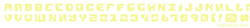 replicanttitle Font – Yellow Fonts on White Background