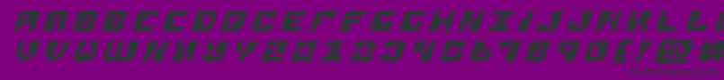 replicanttitleital Font – Black Fonts on Purple Background